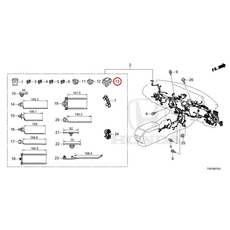 [NEW] JDM HONDA CIVIC FL5 2023 Wiring Harness (3) GENUINE OEM - Image 9