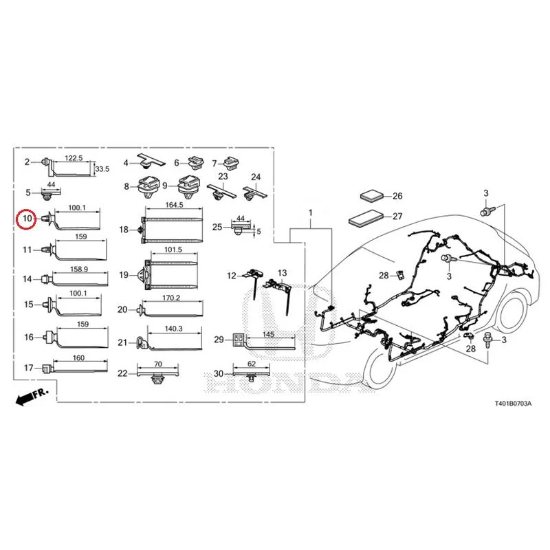 [NEW] JDM HONDA CIVIC FL5 2023 Wire Harnesses (4) GENUINE OEM - Image 10