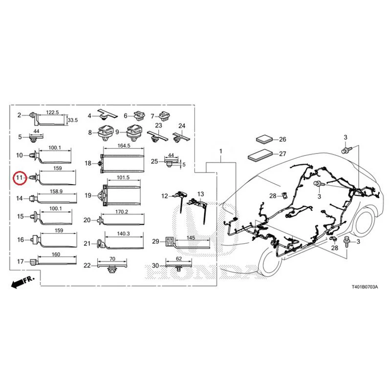 [NEW] JDM HONDA CIVIC FL5 2023 Wire Harnesses (4) GENUINE OEM - Image 11