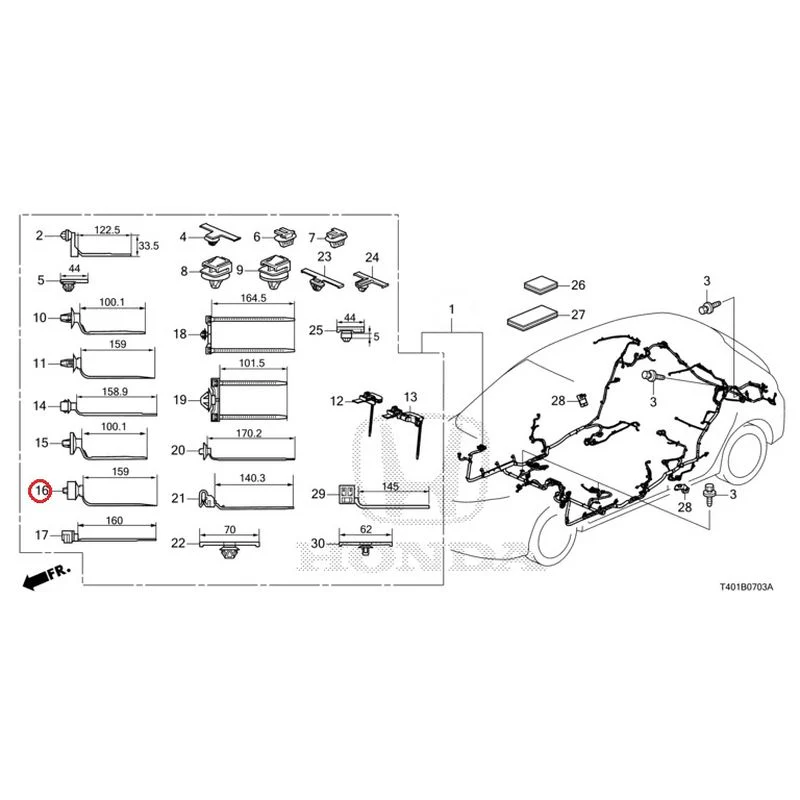 [NEW] JDM HONDA CIVIC FL5 2023 Wire Harnesses (4) GENUINE OEM - Image 14