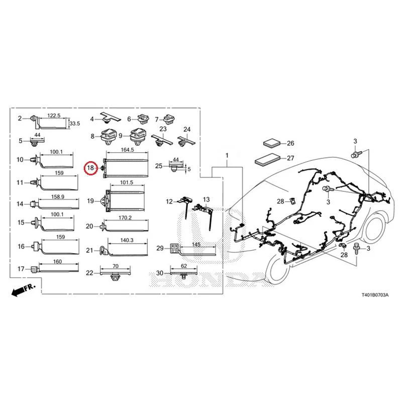 [NEW] JDM HONDA CIVIC FL5 2023 Wire Harnesses (4) GENUINE OEM - Image 16