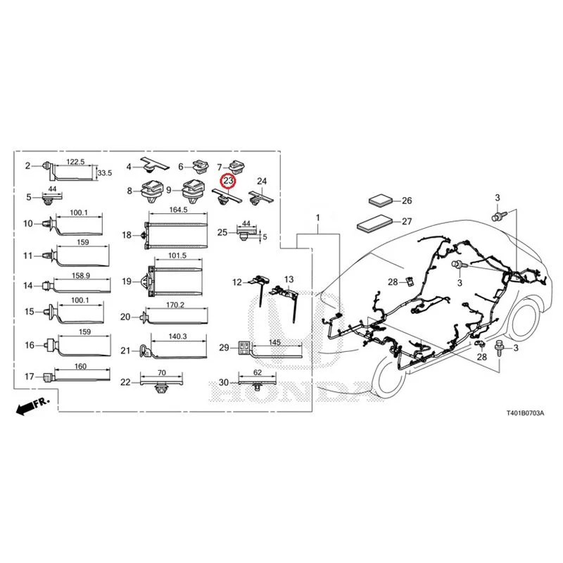 [NEW] JDM HONDA CIVIC FL5 2023 Wire Harnesses (4) GENUINE OEM - Image 21