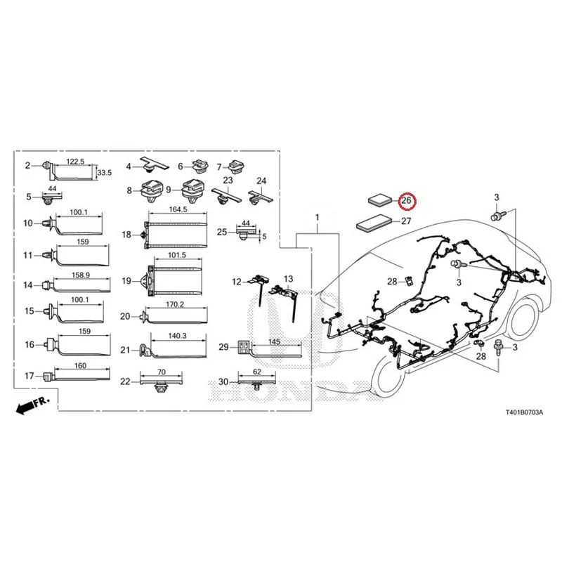 [NEW] JDM HONDA CIVIC FL5 2023 Wire Harnesses (4) GENUINE OEM - Image 24