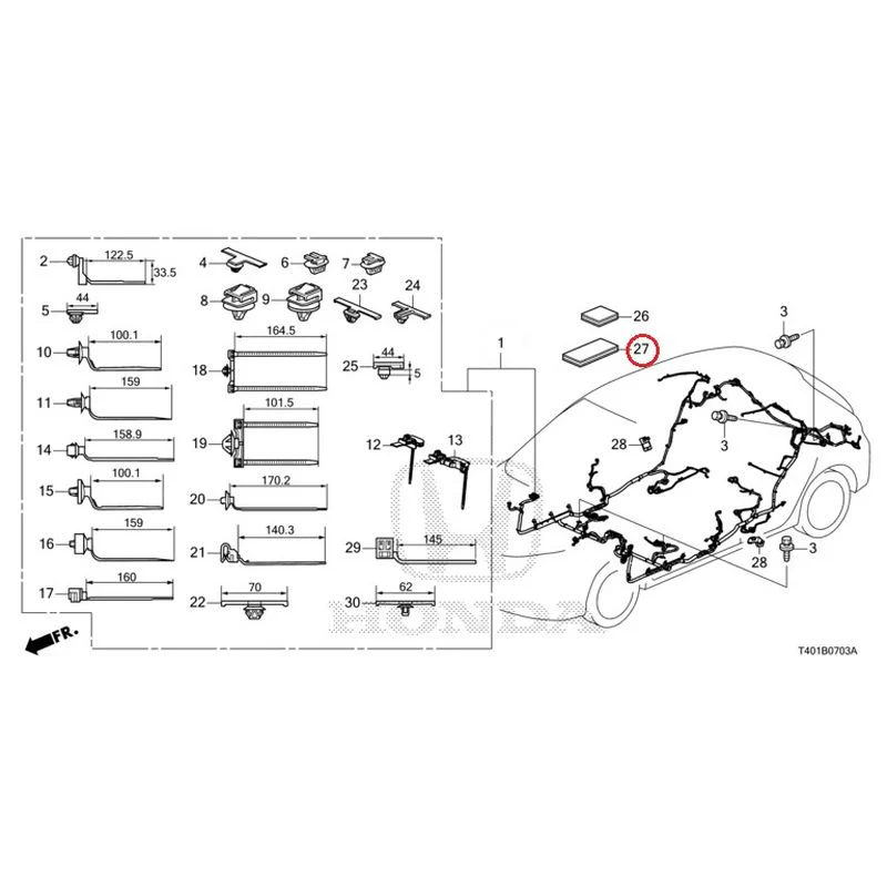[NEW] JDM HONDA CIVIC FL5 2023 Wire Harnesses (4) GENUINE OEM - Image 25