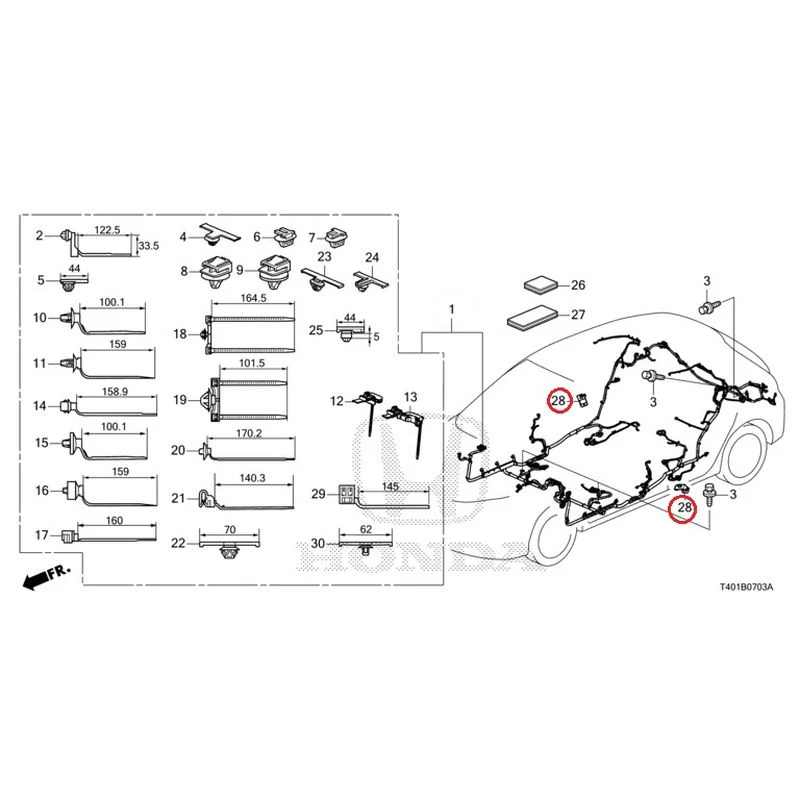 [NEW] JDM HONDA CIVIC FL5 2023 Wire Harnesses (4) GENUINE OEM - Image 26