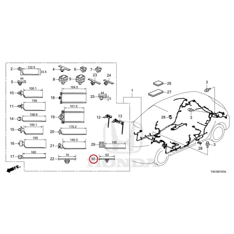 [NEW] JDM HONDA CIVIC FL5 2023 Wire Harnesses (4) GENUINE OEM - Image 28