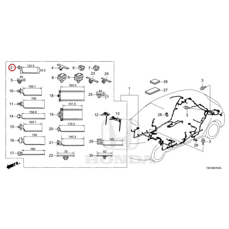 [NEW] JDM HONDA CIVIC FL5 2023 Wire Harnesses (4) GENUINE OEM - Image 3