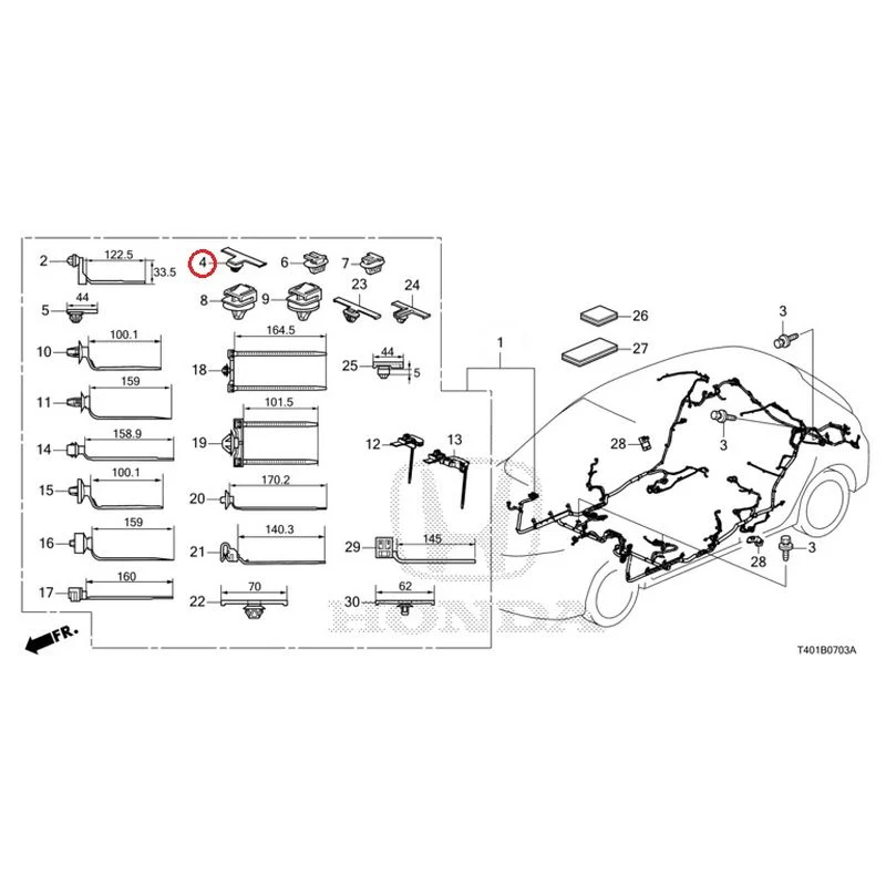 [NEW] JDM HONDA CIVIC FL5 2023 Wire Harnesses (4) GENUINE OEM - Image 5
