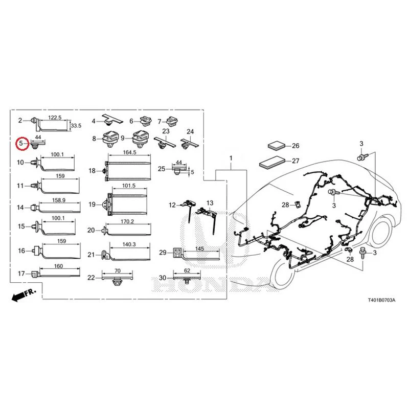 [NEW] JDM HONDA CIVIC FL5 2023 Wire Harnesses (4) GENUINE OEM - Image 6