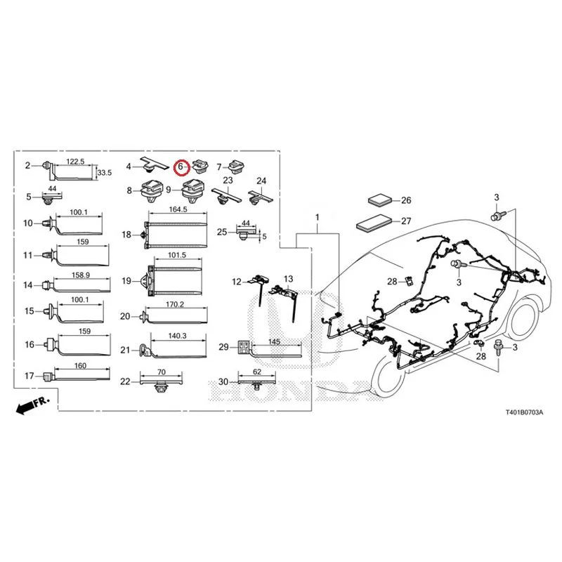 [NEW] JDM HONDA CIVIC FL5 2023 Wire Harnesses (4) GENUINE OEM - Image 7