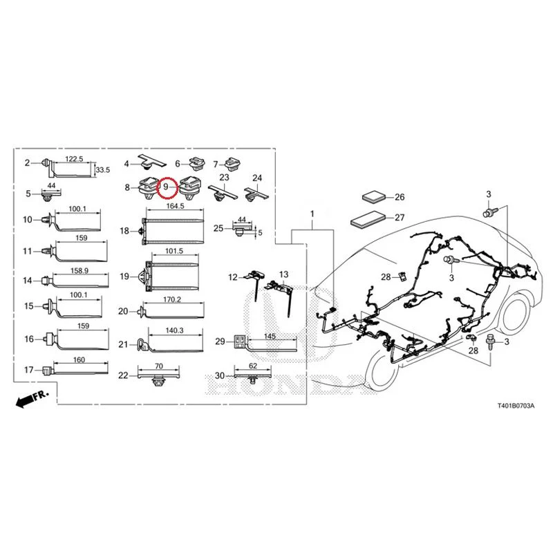 [NEW] JDM HONDA CIVIC FL5 2023 Wire Harnesses (4) GENUINE OEM - Image 9