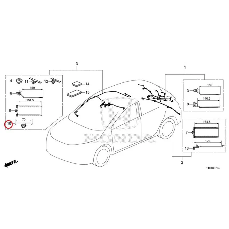 [NEW] JDM HONDA CIVIC FL5 2023 Wire Harnesses (5) GENUINE OEM - Image 11