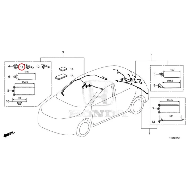 [NEW] JDM HONDA CIVIC FL5 2023 Wire Harnesses (5) GENUINE OEM - Image 12