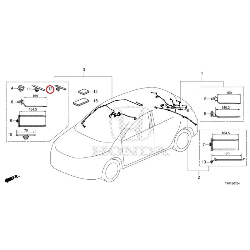 [NEW] JDM HONDA CIVIC FL5 2023 Wire Harnesses (5) GENUINE OEM - Image 13