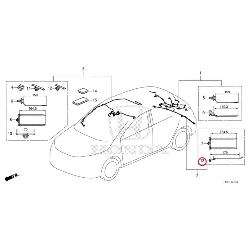 [NEW] JDM HONDA CIVIC FL5 2023 Wire Harnesses (5) GENUINE OEM - Image 14