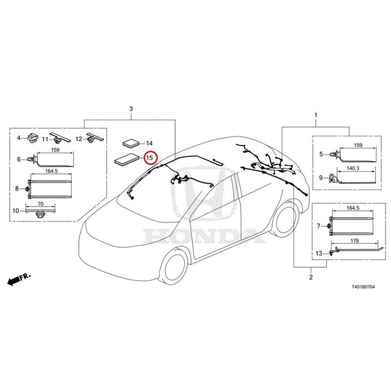 [NEW] JDM HONDA CIVIC FL5 2023 Wire Harnesses (5) GENUINE OEM - Image 16