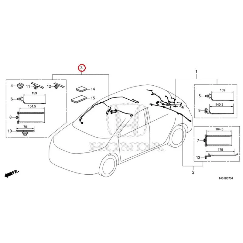 [NEW] JDM HONDA CIVIC FL5 2023 Wire Harnesses (5) GENUINE OEM - Image 4