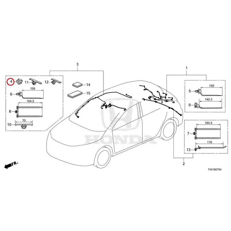 [NEW] JDM HONDA CIVIC FL5 2023 Wire Harnesses (5) GENUINE OEM - Image 5