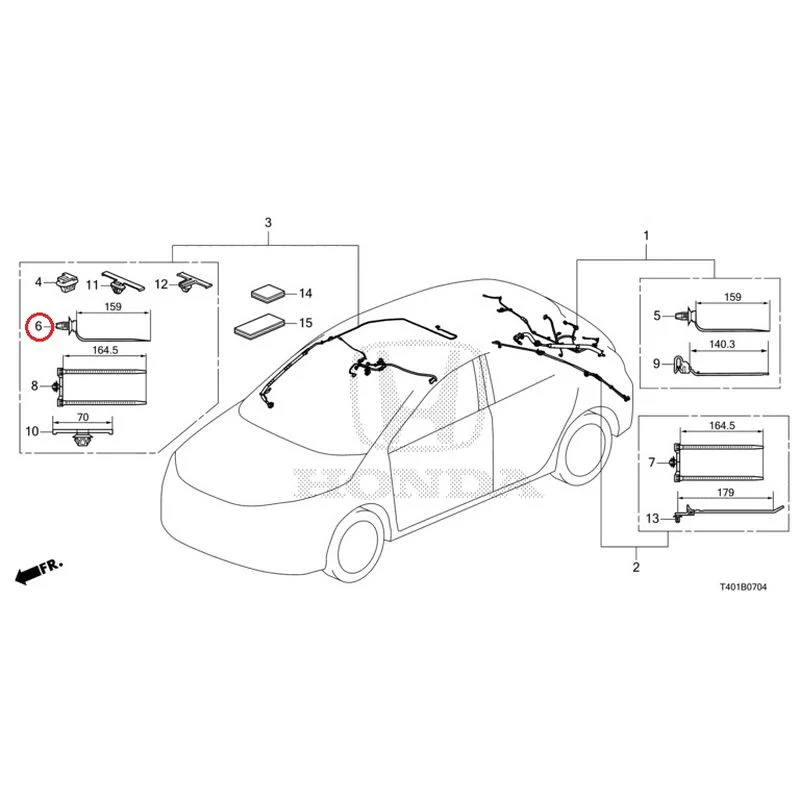 [NEW] JDM HONDA CIVIC FL5 2023 Wire Harnesses (5) GENUINE OEM - Image 7