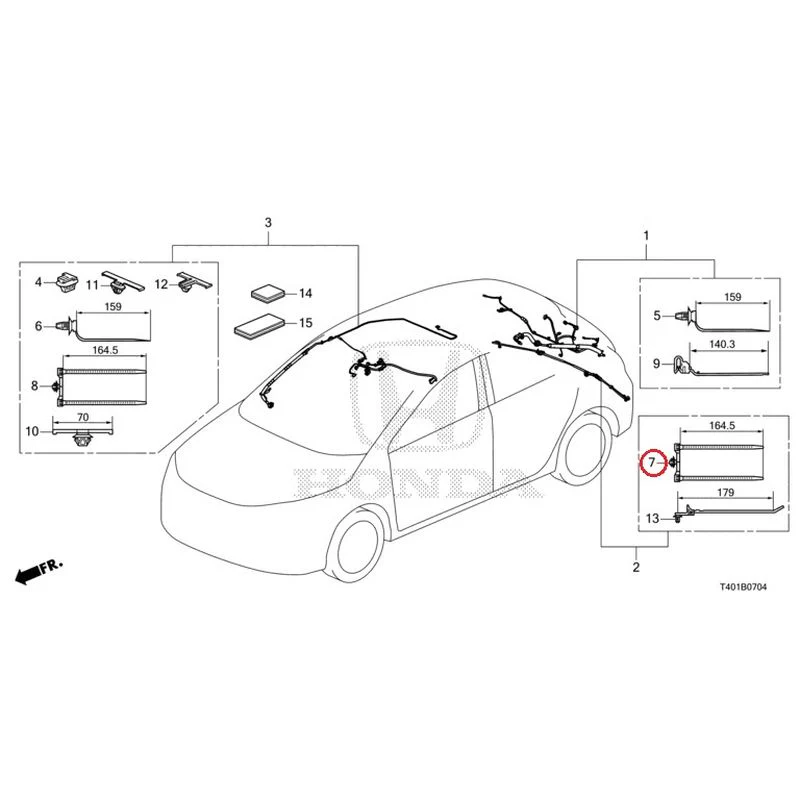 [NEW] JDM HONDA CIVIC FL5 2023 Wire Harnesses (5) GENUINE OEM - Image 8