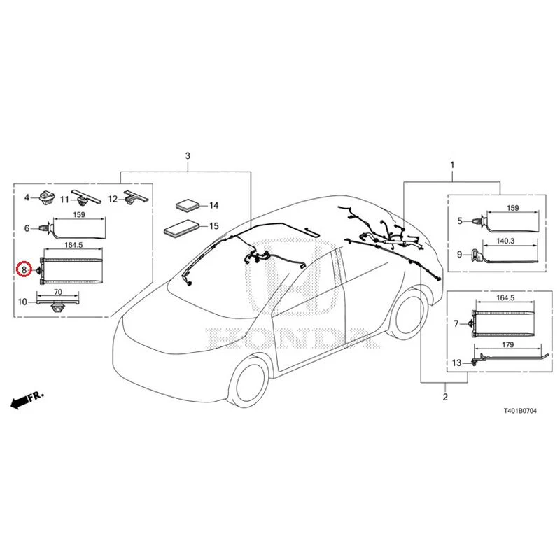 [NEW] JDM HONDA CIVIC FL5 2023 Wire Harnesses (5) GENUINE OEM - Image 9