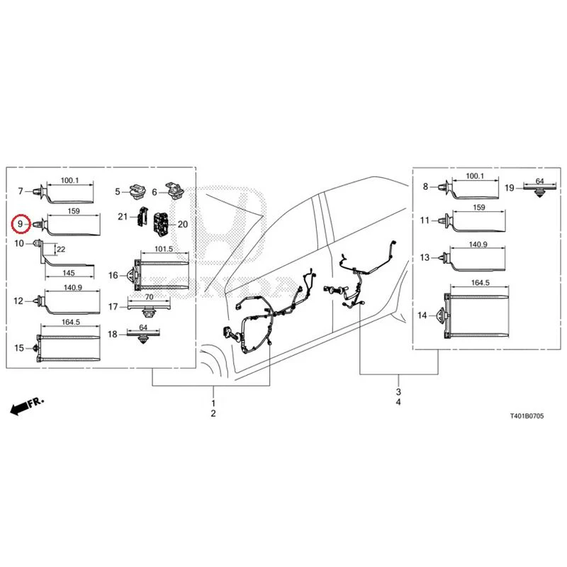 [NEW] JDM HONDA CIVIC FL5 2023 Wire Harnesses (6) GENUINE OEM - Image 10