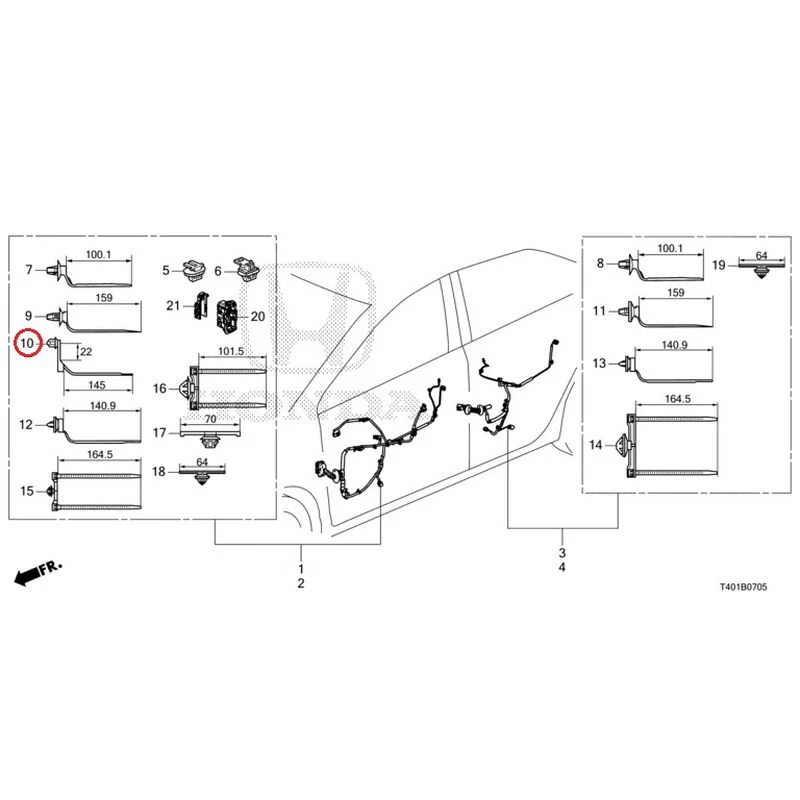 [NEW] JDM HONDA CIVIC FL5 2023 Wire Harnesses (6) GENUINE OEM - Image 11