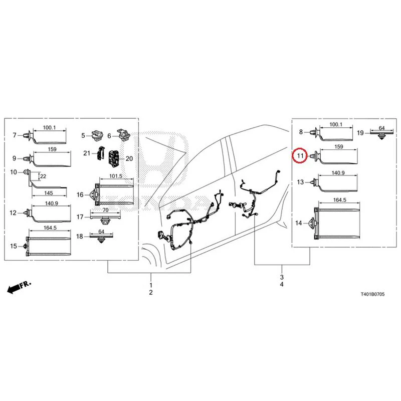 [NEW] JDM HONDA CIVIC FL5 2023 Wire Harnesses (6) GENUINE OEM - Image 12