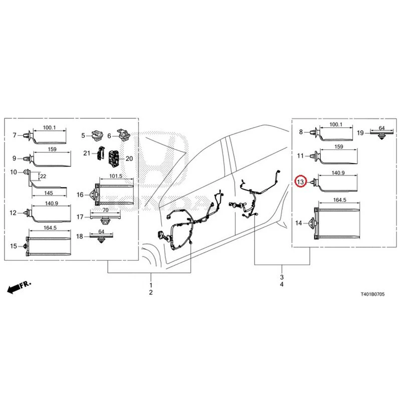 [NEW] JDM HONDA CIVIC FL5 2023 Wire Harnesses (6) GENUINE OEM - Image 14