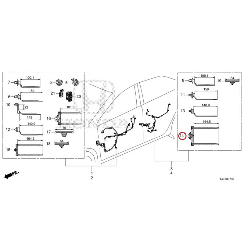 [NEW] JDM HONDA CIVIC FL5 2023 Wire Harnesses (6) GENUINE OEM - Image 15