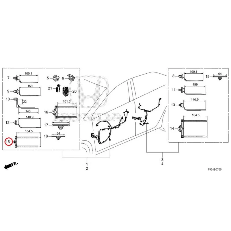 [NEW] JDM HONDA CIVIC FL5 2023 Wire Harnesses (6) GENUINE OEM - Image 16
