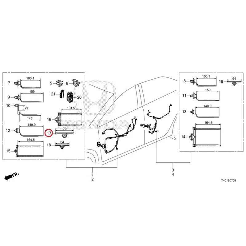 [NEW] JDM HONDA CIVIC FL5 2023 Wire Harnesses (6) GENUINE OEM - Image 18