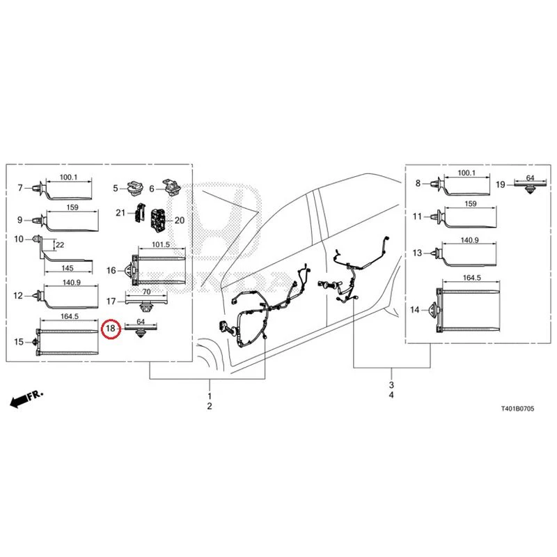 [NEW] JDM HONDA CIVIC FL5 2023 Wire Harnesses (6) GENUINE OEM - Image 19