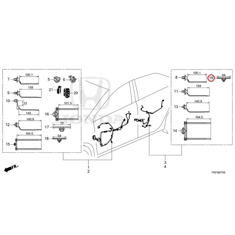 [NEW] JDM HONDA CIVIC FL5 2023 Wire Harnesses (6) GENUINE OEM - Image 20