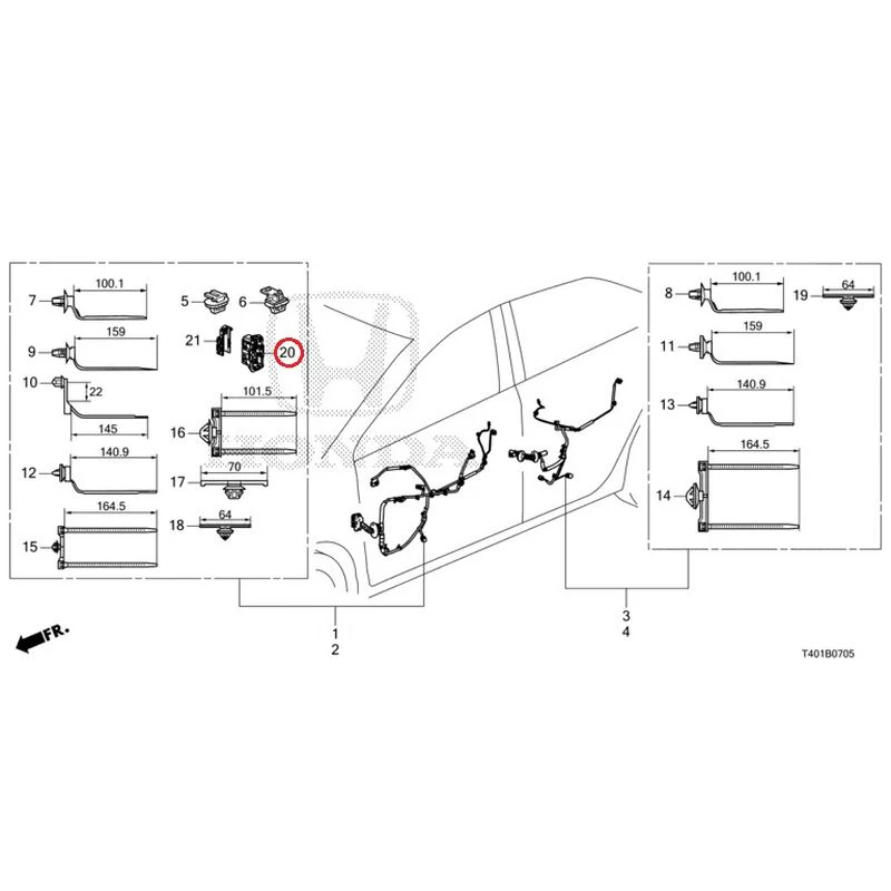 [NEW] JDM HONDA CIVIC FL5 2023 Wire Harnesses (6) GENUINE OEM - Image 21
