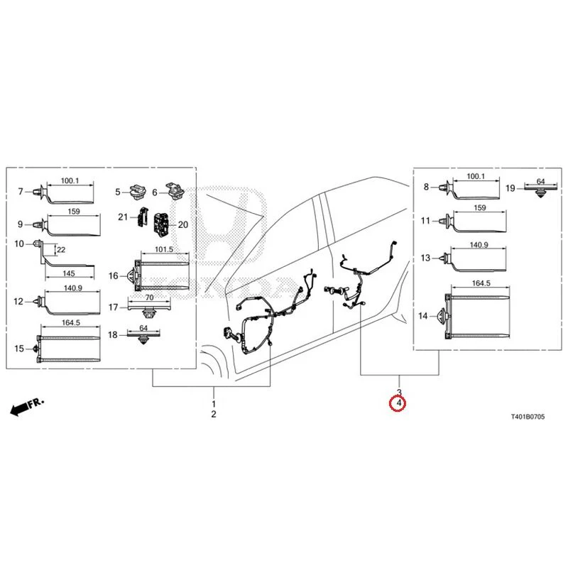 [NEW] JDM HONDA CIVIC FL5 2023 Wire Harnesses (6) GENUINE OEM - Image 5
