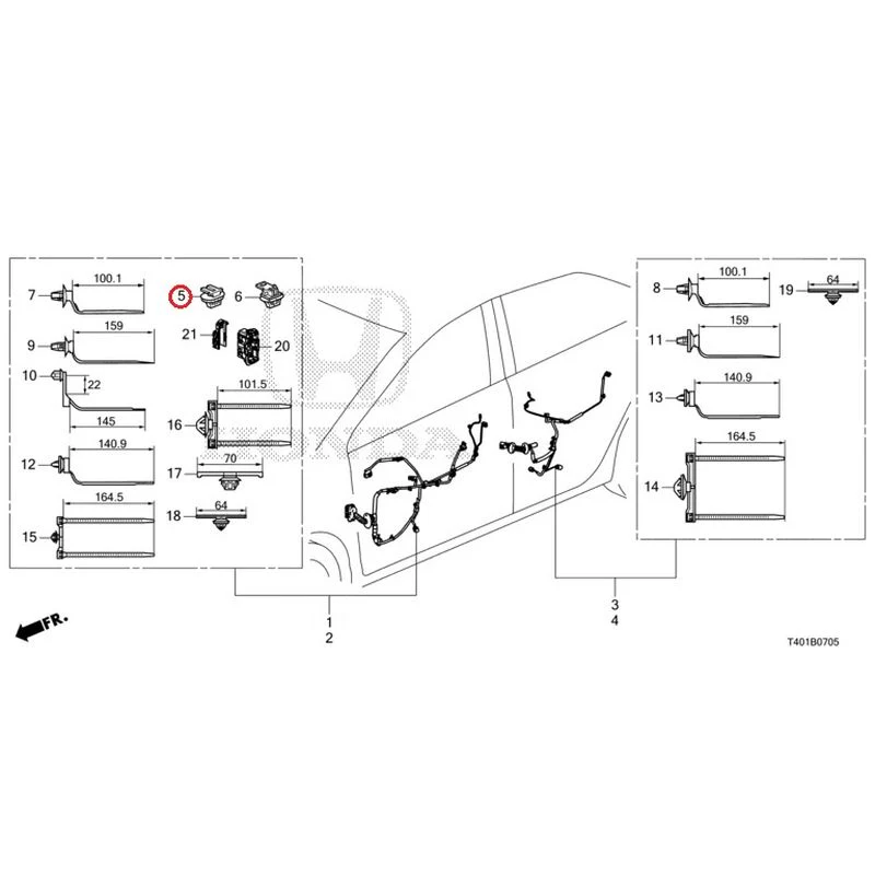 [NEW] JDM HONDA CIVIC FL5 2023 Wire Harnesses (6) GENUINE OEM - Image 6