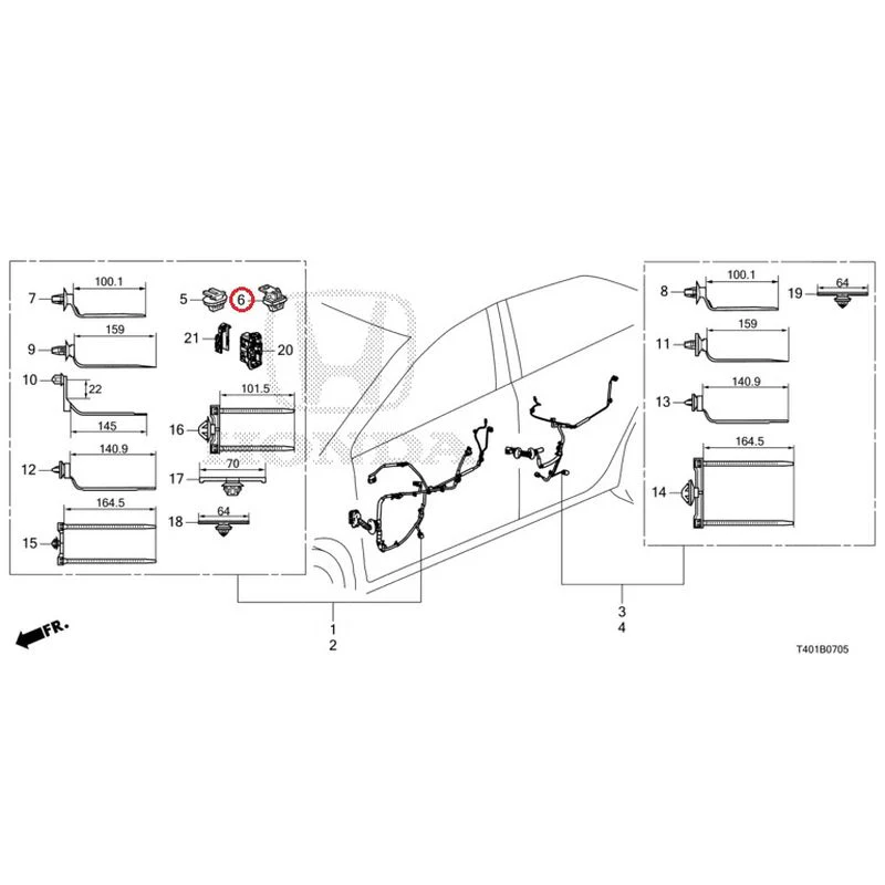 [NEW] JDM HONDA CIVIC FL5 2023 Wire Harnesses (6) GENUINE OEM - Image 7