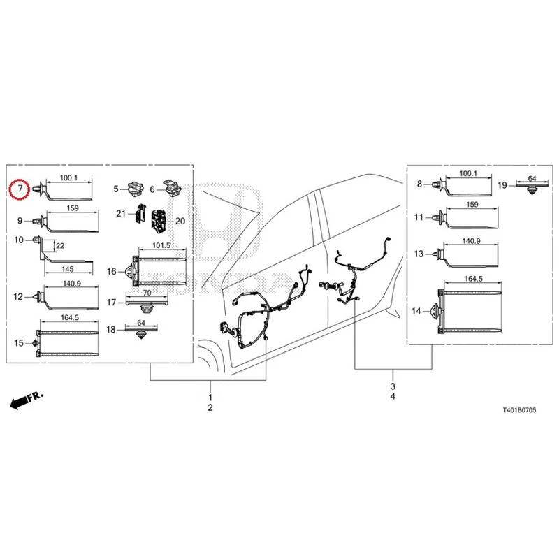 [NEW] JDM HONDA CIVIC FL5 2023 Wire Harnesses (6) GENUINE OEM - Image 8