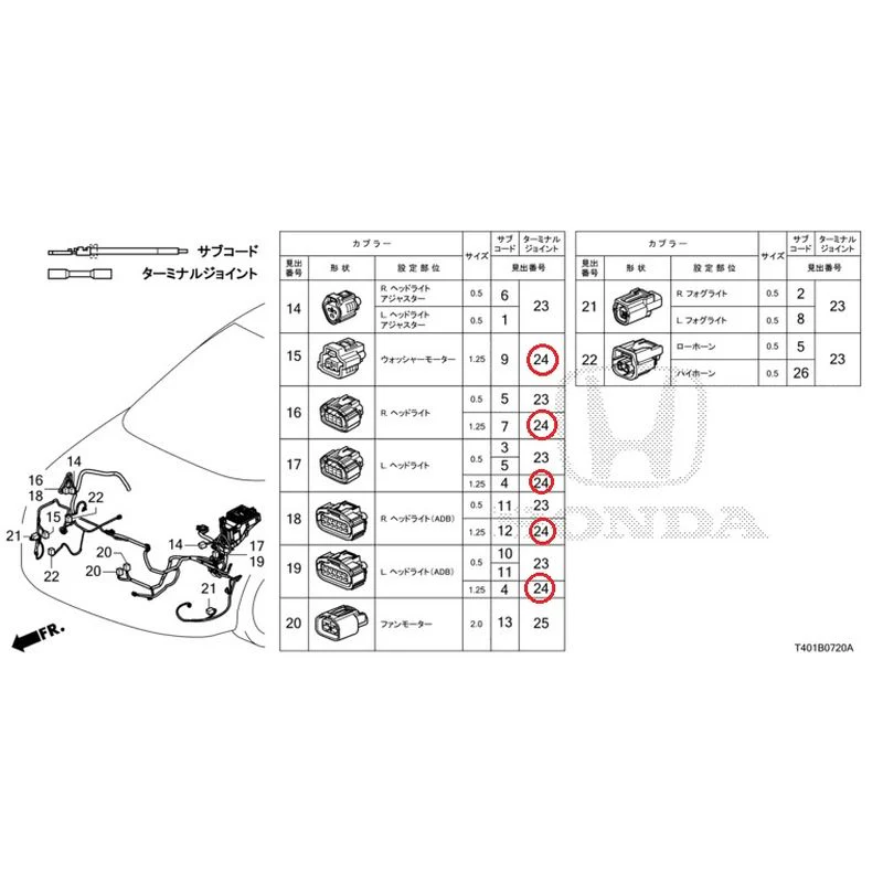 [NEW] JDM HONDA CIVIC FL5 2023 Electrical Connector (Front) GENUINE OEM - Image 18