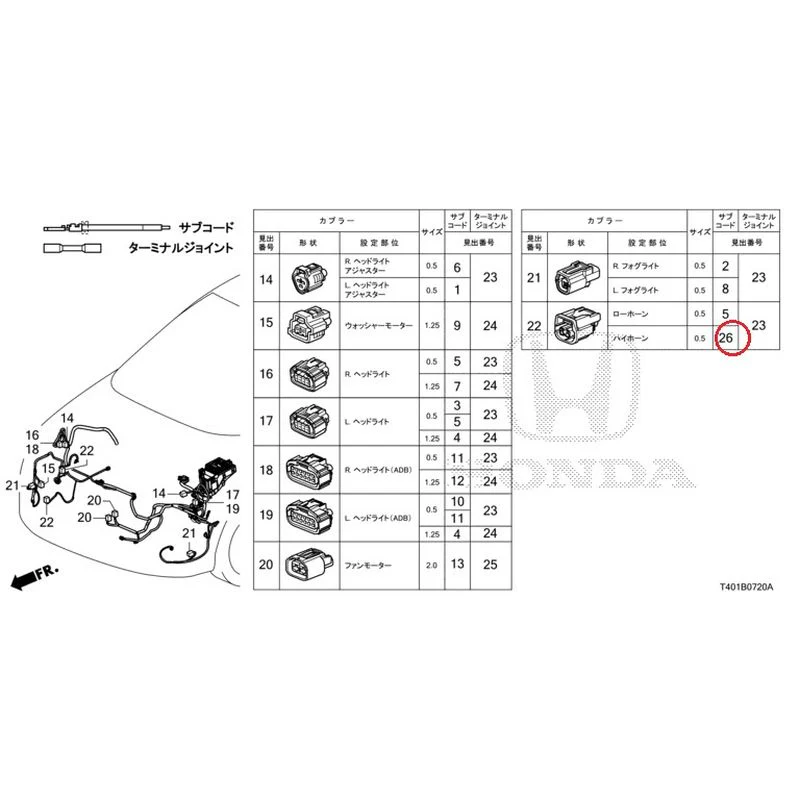 [NEW] JDM HONDA CIVIC FL5 2023 Electrical Connector (Front) GENUINE OEM - Image 19