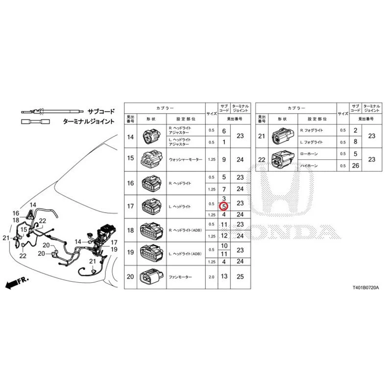 [NEW] JDM HONDA CIVIC FL5 2023 Electrical Connector (Front) GENUINE OEM - Image 6