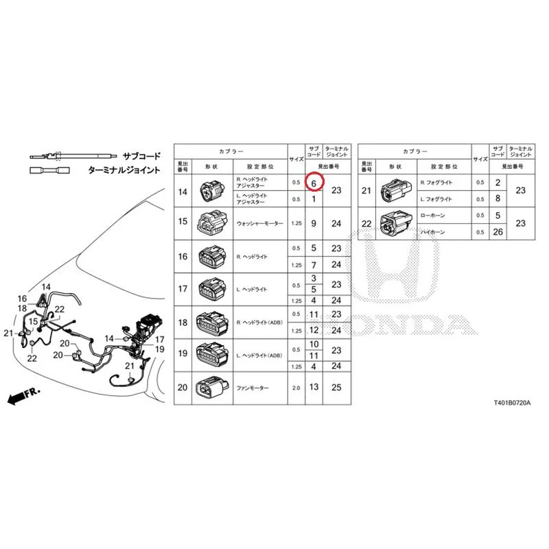 [NEW] JDM HONDA CIVIC FL5 2023 Electrical Connector (Front) GENUINE OEM - Image 7