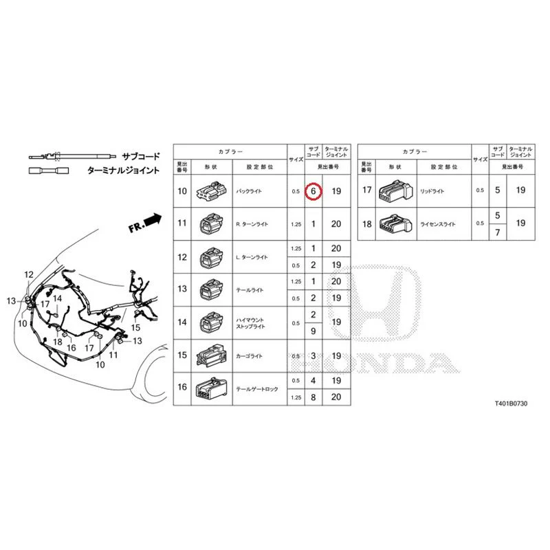 [NEW] JDM HONDA CIVIC FL5 2023 Electrical Connector (Rear) GENUINE OEM - Image 7