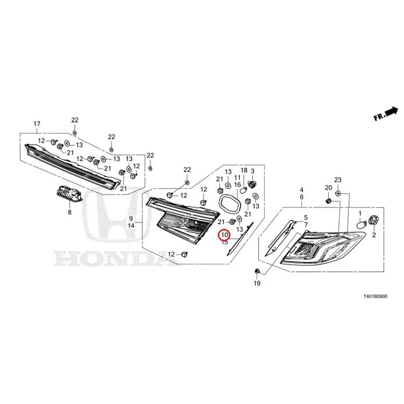 [NEW] JDM HONDA CIVIC FL5 2023 Tail Lights/License Lights GENUINE OEM - Image 11