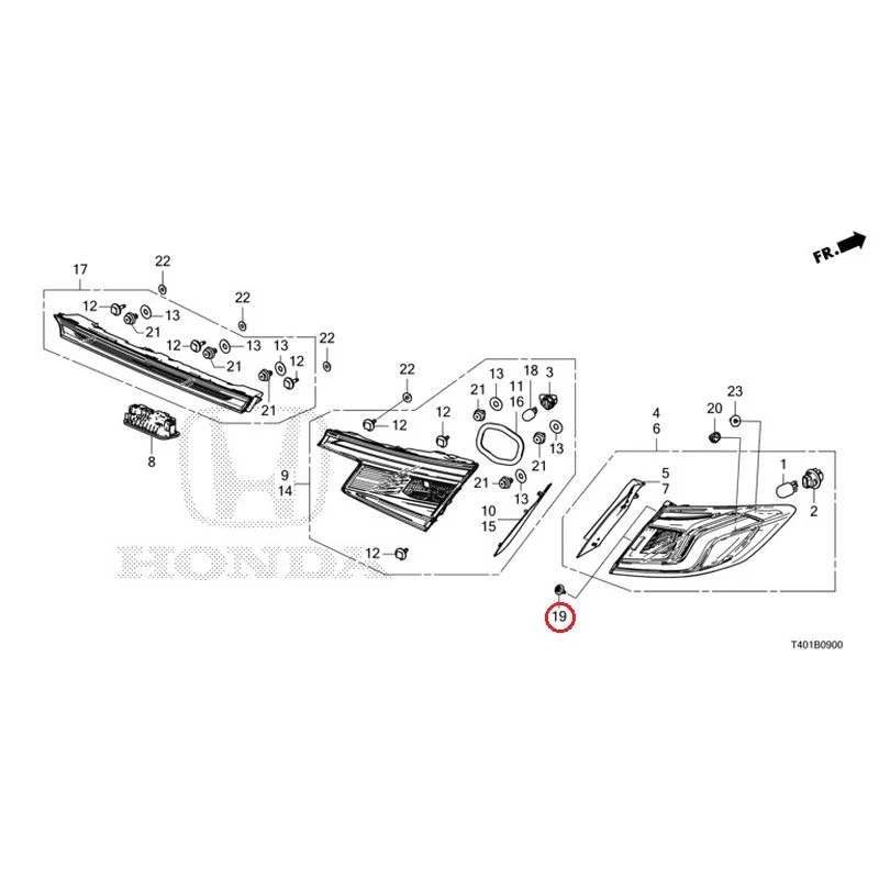 [NEW] JDM HONDA CIVIC FL5 2023 Tail Lights/License Lights GENUINE OEM - Image 20