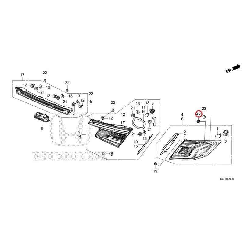 [NEW] JDM HONDA CIVIC FL5 2023 Tail Lights/License Lights GENUINE OEM - Image 21