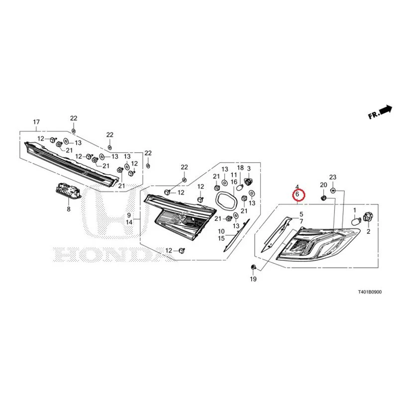 [NEW] JDM HONDA CIVIC FL5 2023 Tail Lights/License Lights GENUINE OEM - Image 7
