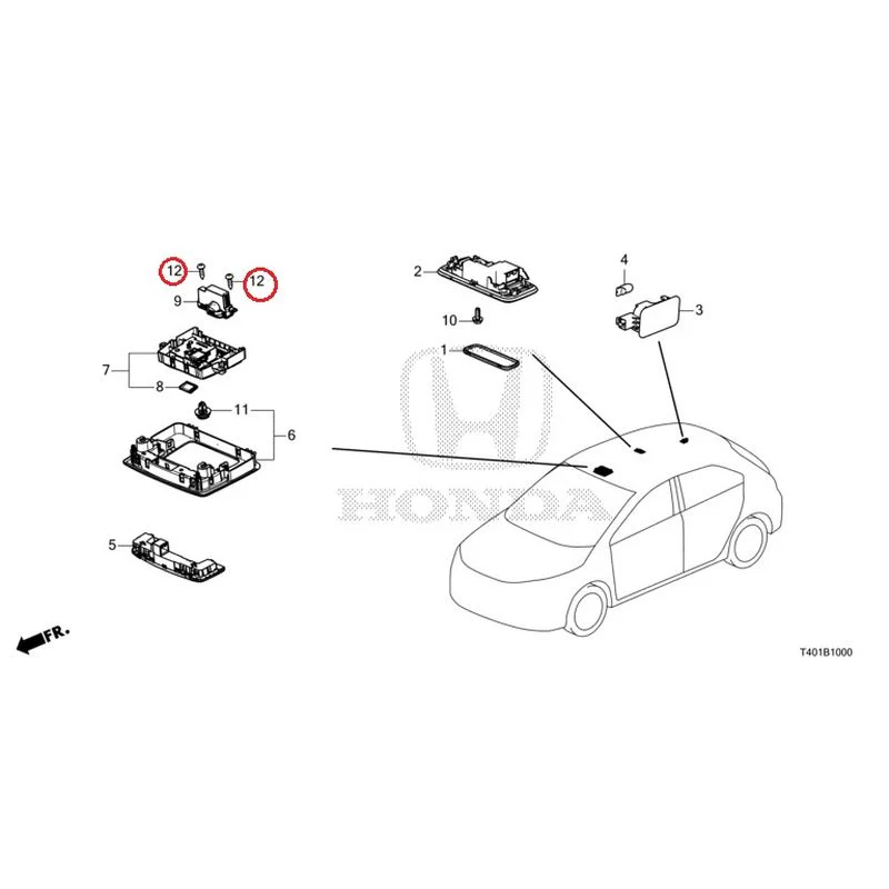 [NEW] JDM HONDA CIVIC FL5 2023 Interior Lights GENUINE OEM - Image 13