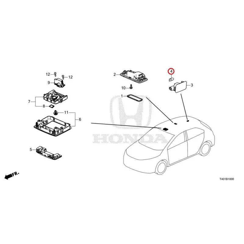 [NEW] JDM HONDA CIVIC FL5 2023 Interior Lights GENUINE OEM - Image 5